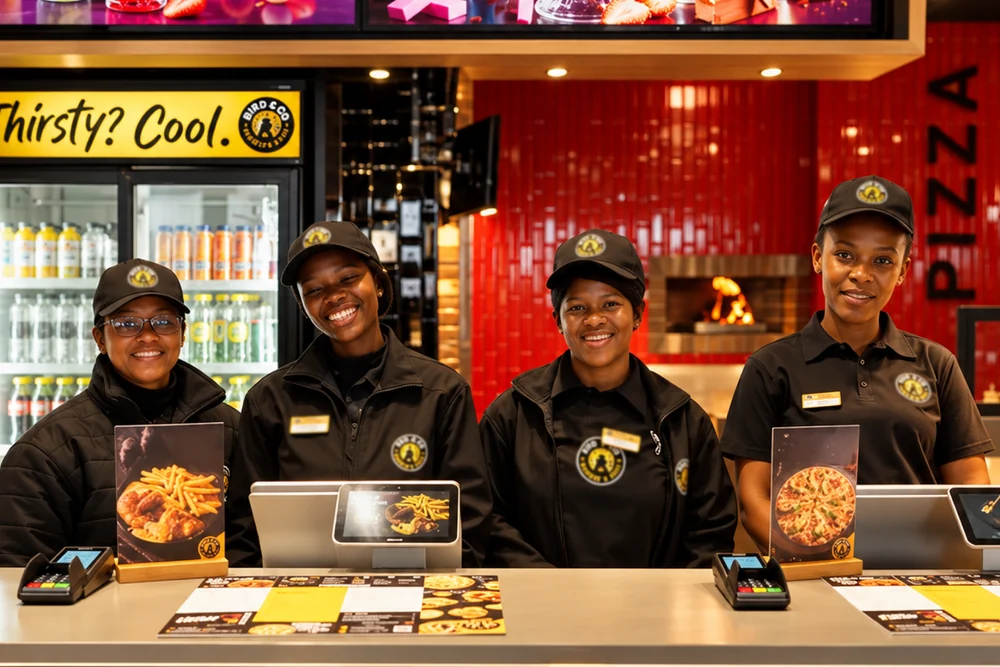 The Bird & Co restaurant team together behind the counter