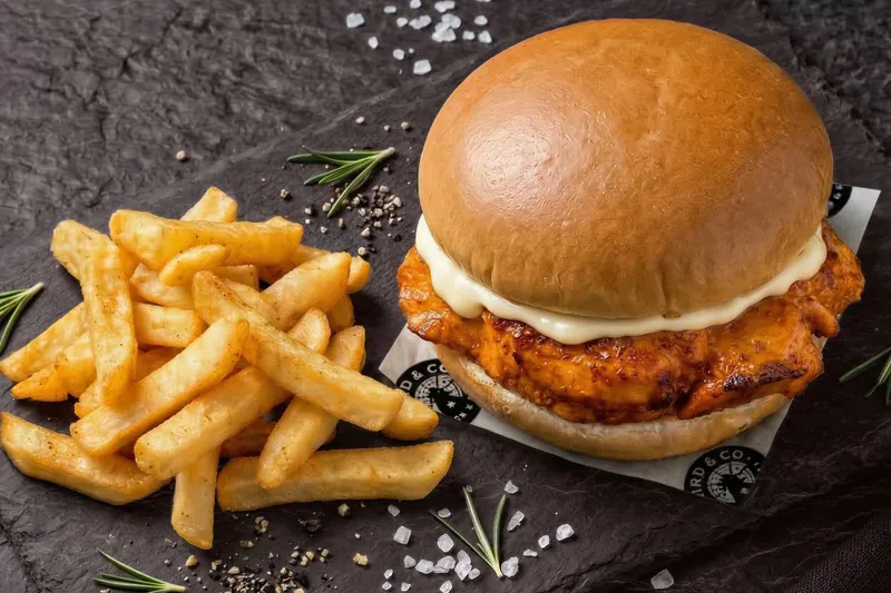 Kids Chicken Burger & Chips